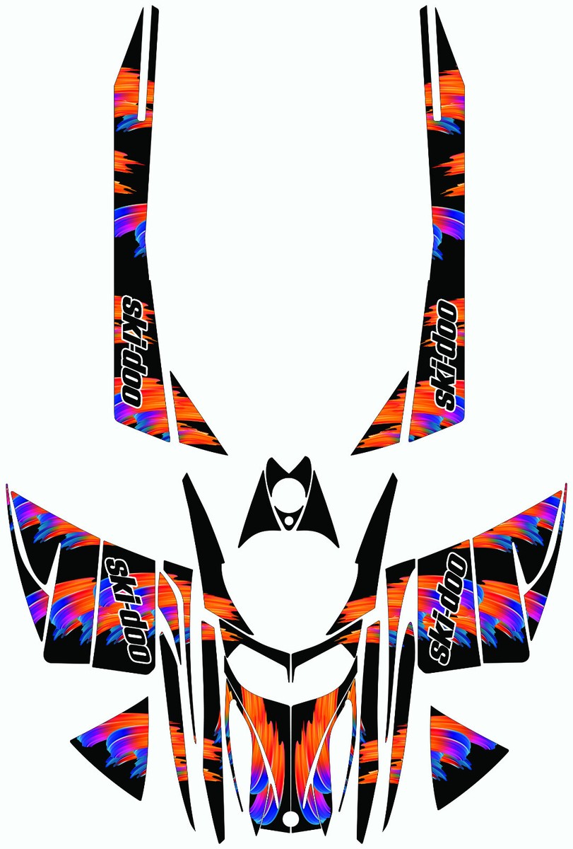 Rock graphics kit on a Ski-Doo REV