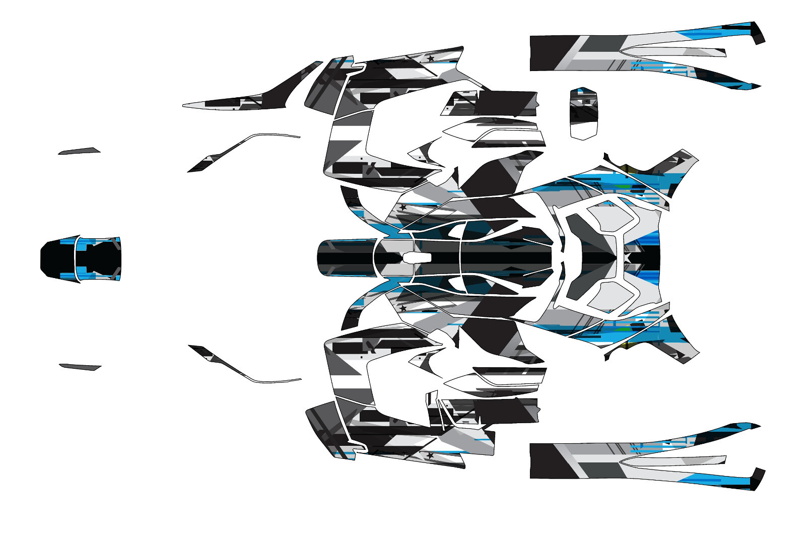 Transform Your Ride graphics kit on a Can-Am Ryker