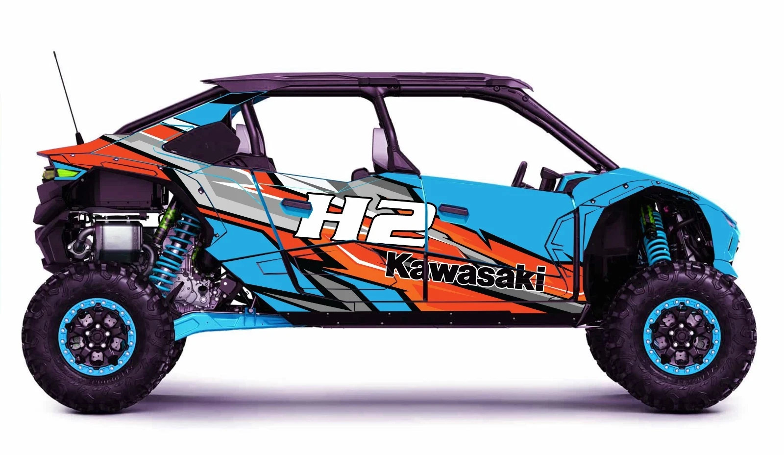 H2 5 H2-D3 graphics kit on a Kawasaki Teryx