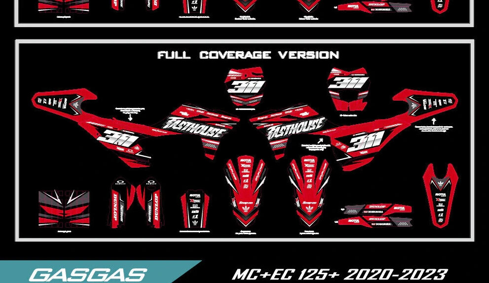 GAS graphics kit on a GasGas MC / EC / ES / SM