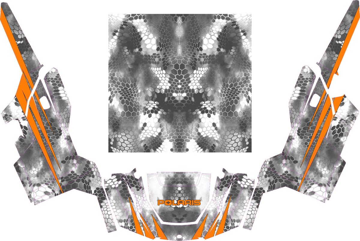 2 White Camo graphics kit on a Polaris General