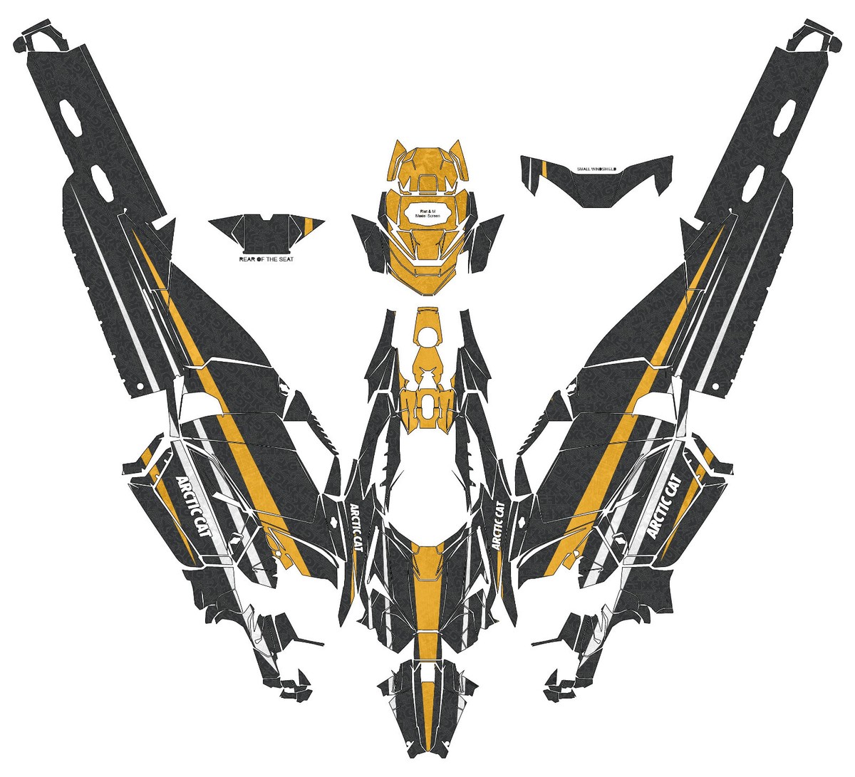 Custom graphics kit on a Arctic Cat Catalyst