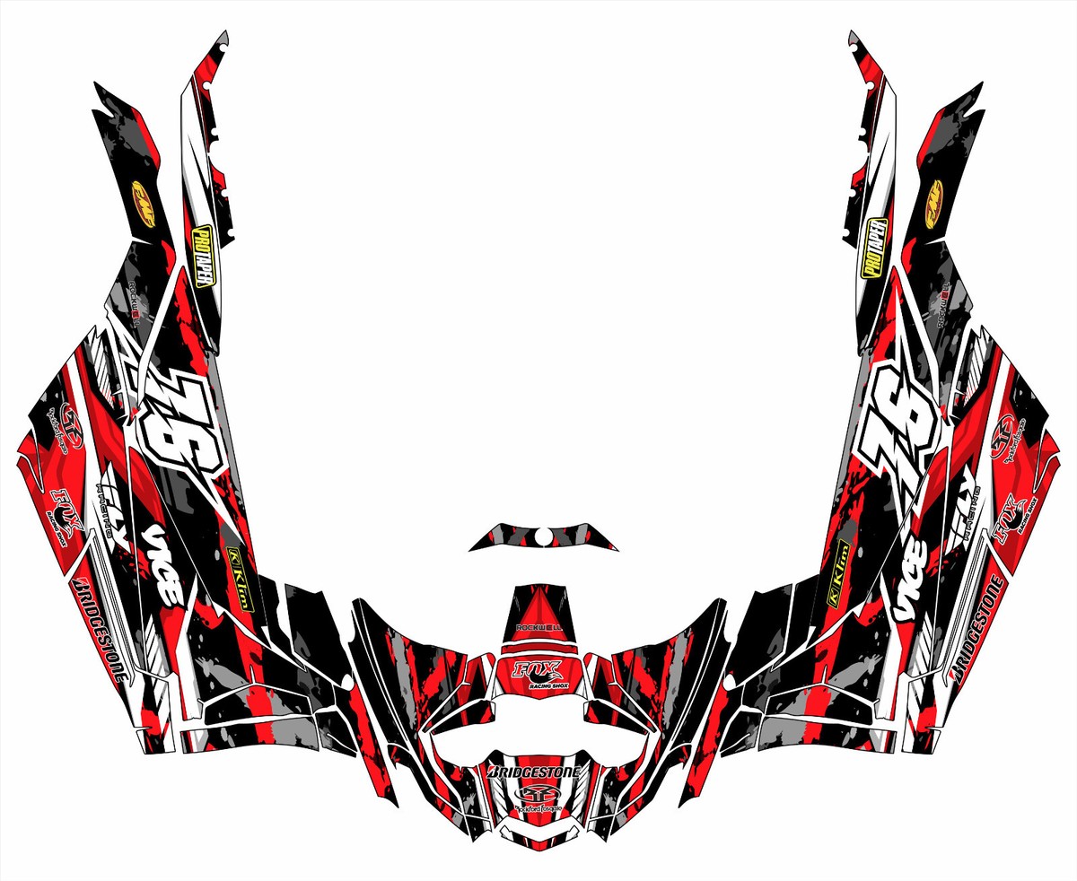 Camo x 7 graphics kit on a Can-Am Maverick X3