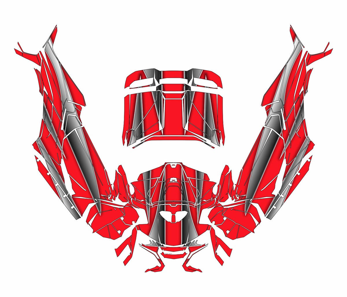 Grapfix 4x4 graphics kit on a Can-Am Maverick R