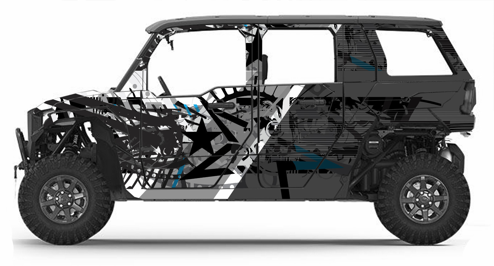 Body ADV 1000 graphics kit on a Polaris XPEDITION