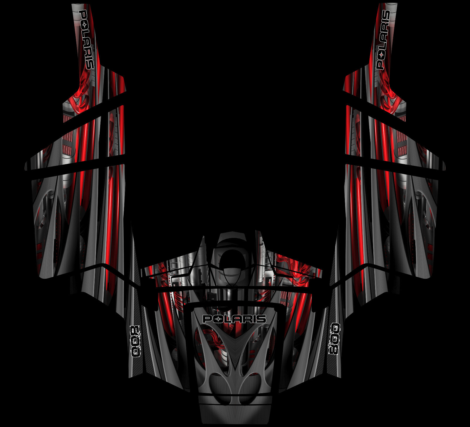 Grapfix graphics kit on a Polaris RZR 800