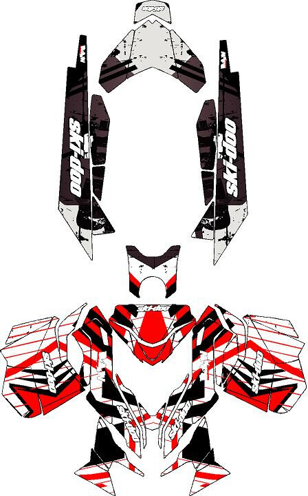 D4 graphics kit on a Ski-Doo REV XM