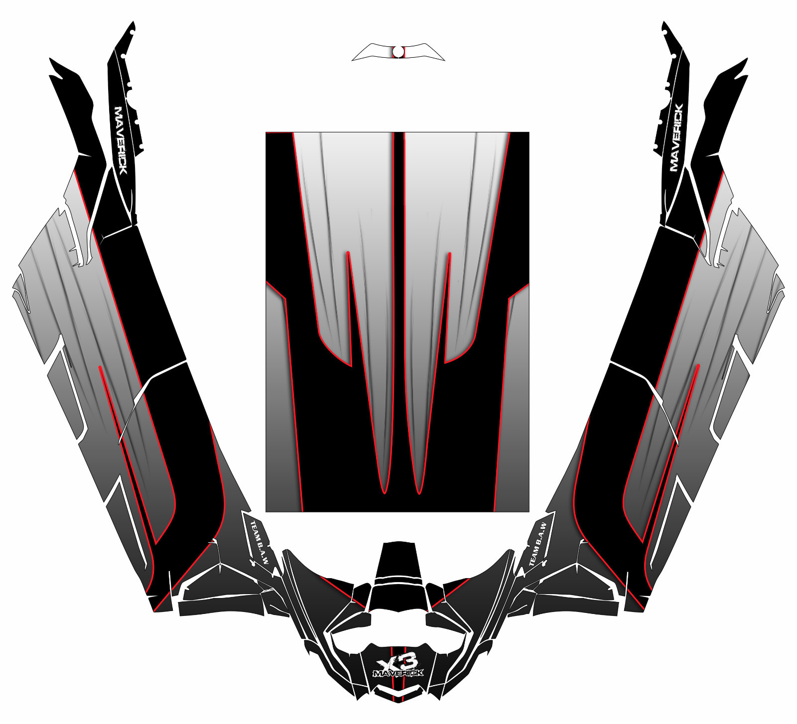 MAC 4 4x4 G 1 graphics kit on a Can-Am Maverick X3
