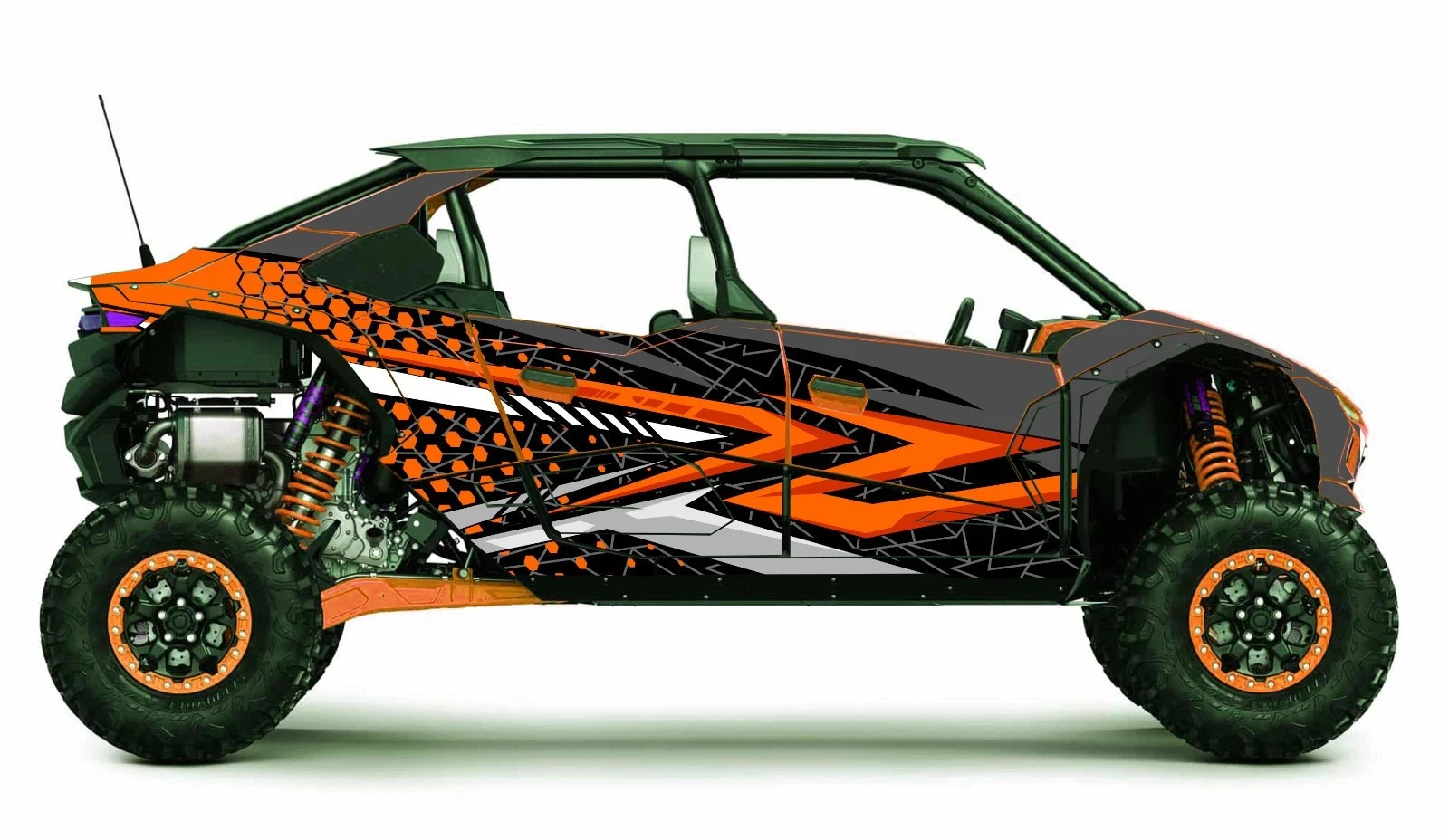 H2 5 H2-D10 graphics kit on a Kawasaki Teryx