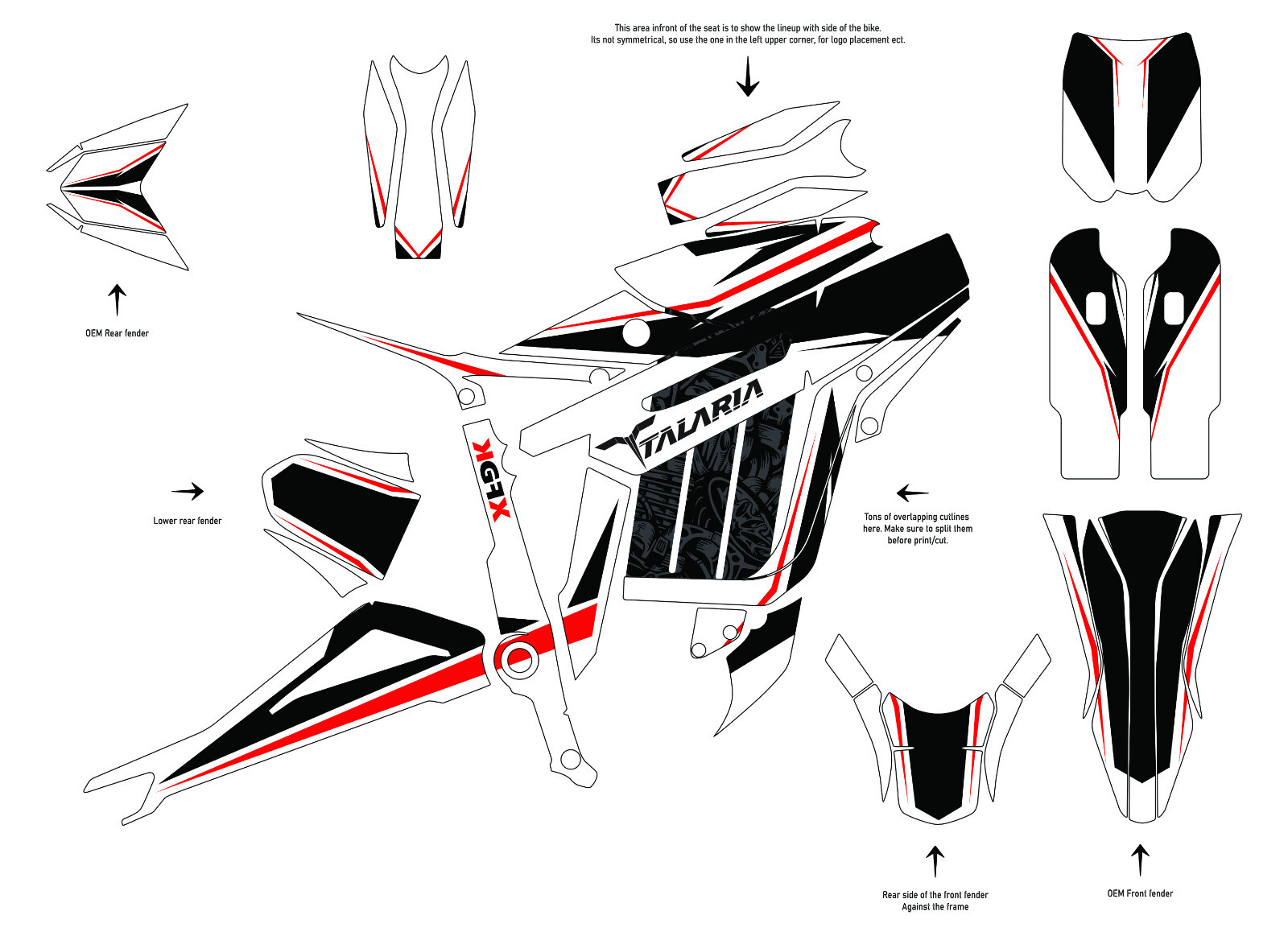 Custom graphics kit on a Talaria Sting R