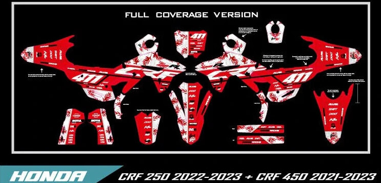 PHOENIX graphics kit on a Honda CRF 250 / 450