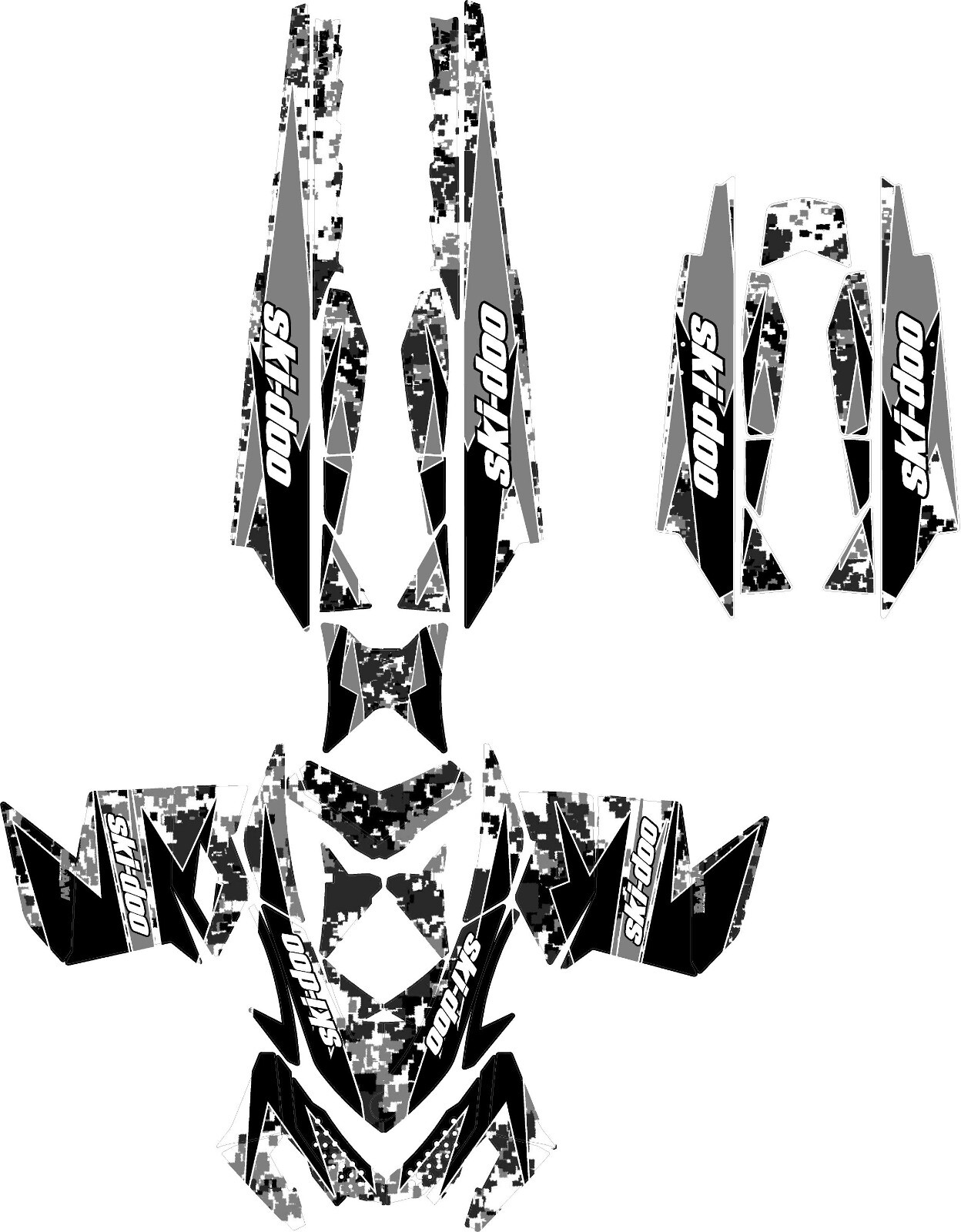 Custom graphics kit on a Ski-Doo REV XM