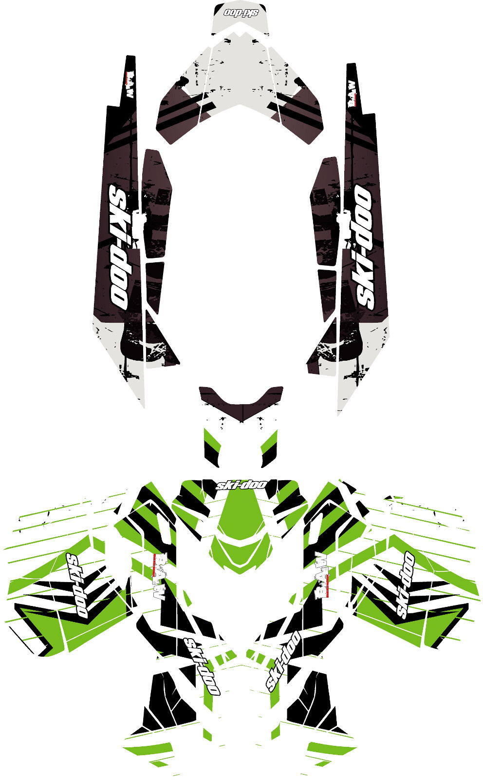 xs graphics kit on a Ski-Doo MXZ