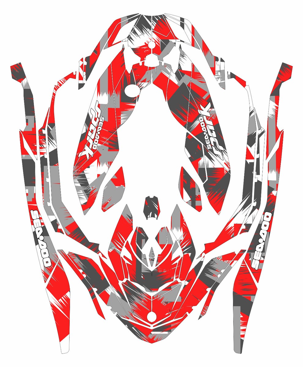 3up graphics kit on a Sea-Doo Spark TRIXX