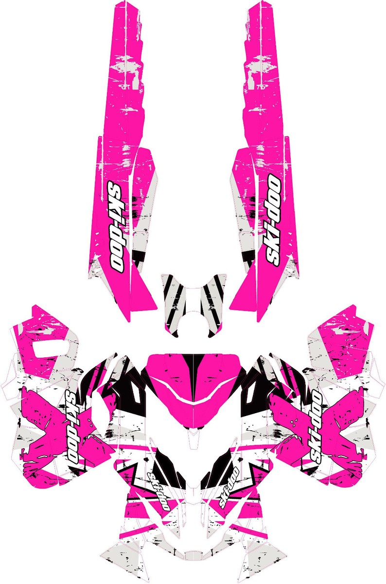 Custom graphics kit on a Ski-Doo Renegade