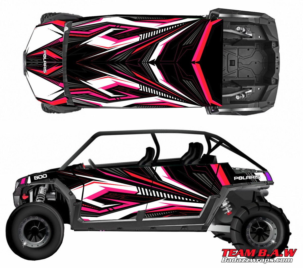 Grapfix 4 graphics kit on a Polaris RZR 800