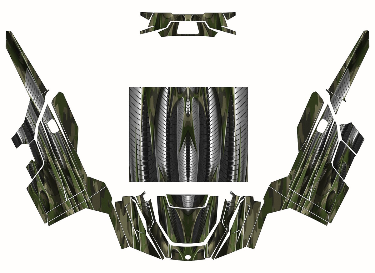 Tradtional Camo graphics kit on a Polaris General