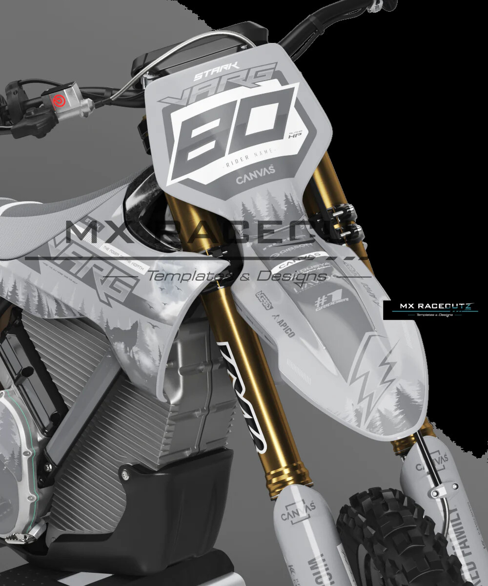 Charger graphics kit on a Stark Future Stark Future