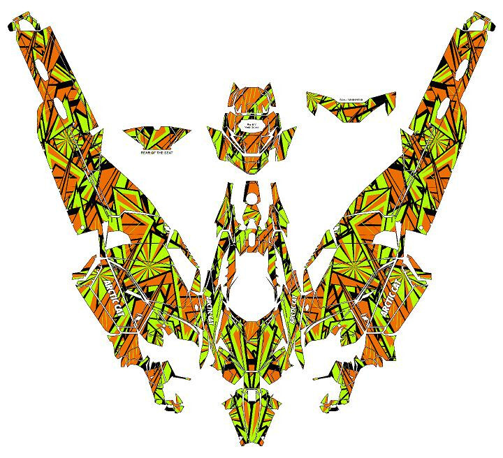 Custom graphics kit on a Arctic Cat Catalyst