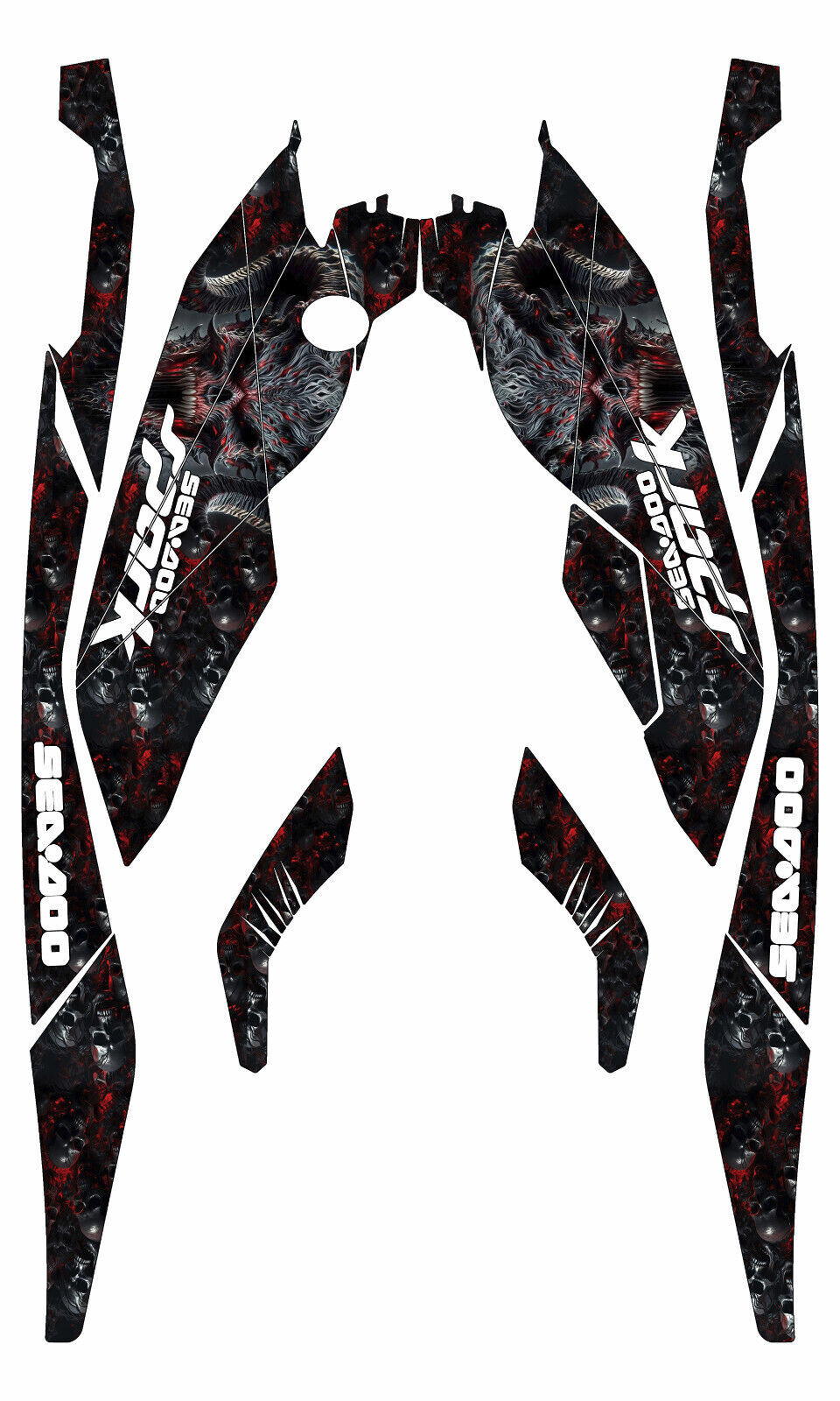 3up graphics kit on a Sea-Doo Spark TRIXX