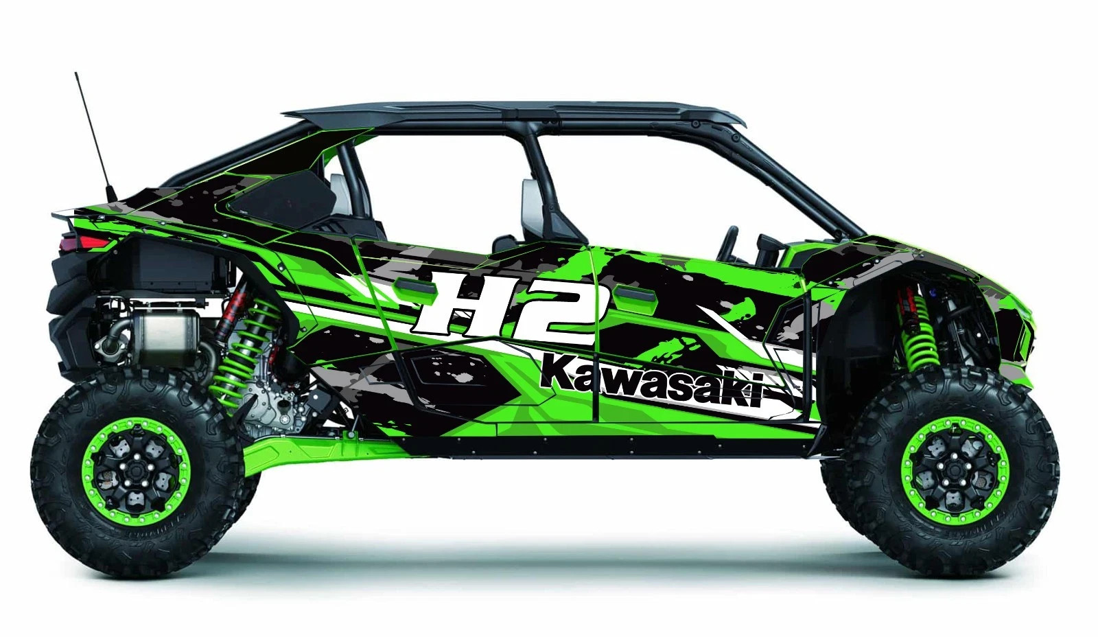 H2 5 H2-D1 graphics kit on a Kawasaki Teryx