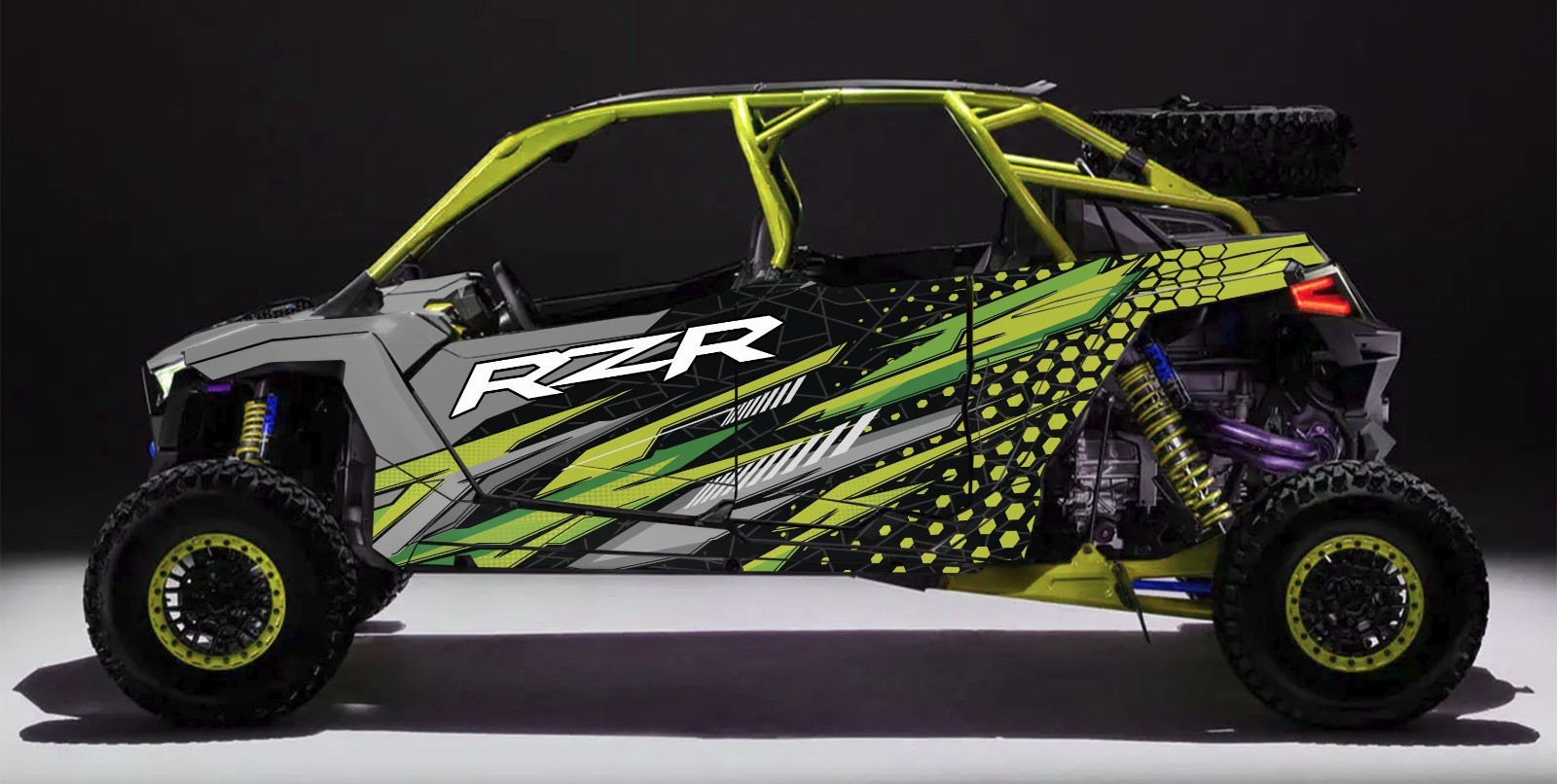 UTV PRO Ultimate 4 D12 graphics kit on a Polaris RZR